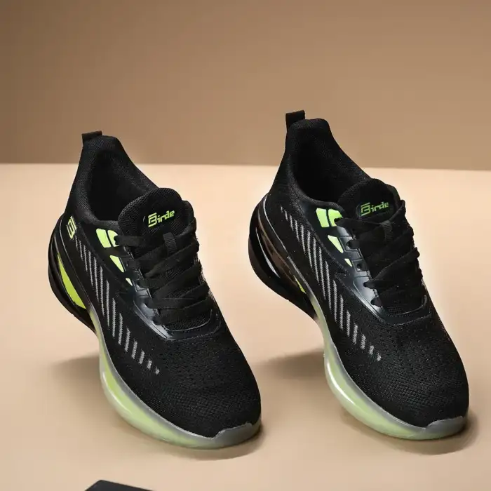 Birde High Quality Knitted Lightweight Memory Foam Sports, Running, Walking & Gym Shoes For Men