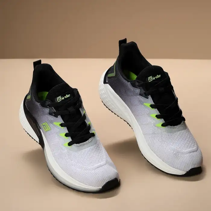 Birde Lace-up Knitting Lightweight Memory Foam Sports, Running, Walking & Gym Shoes For Men