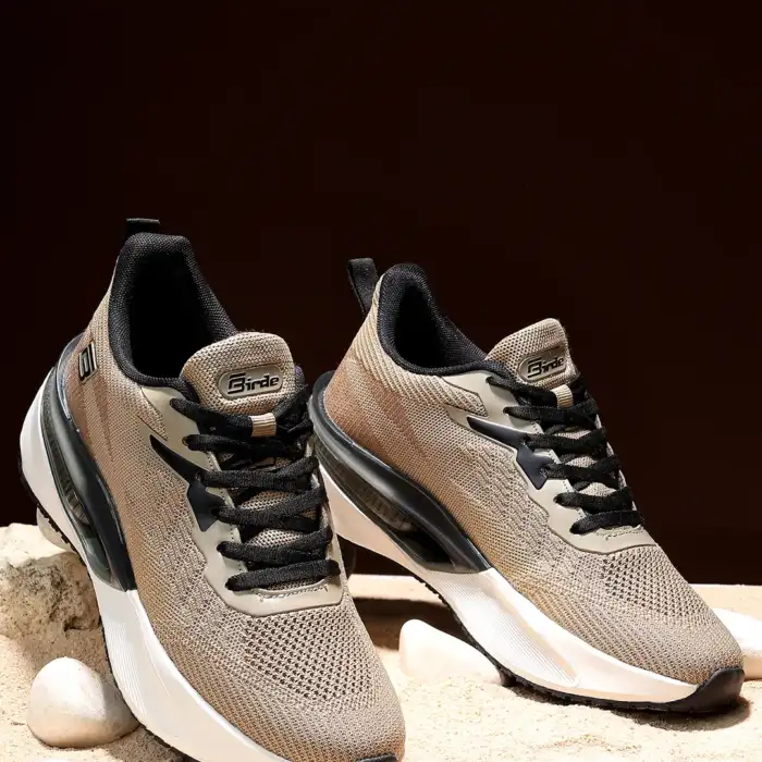 Birde Lace-up Knitting Lightweight Memory Foam Sports, Running, Walking & Gym Shoes For Men