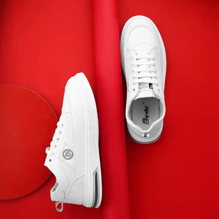 Birde White Party wear Shoes, Stylish Lifestyle Sneaker Shoes for Men