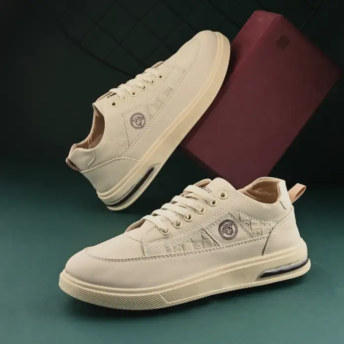 Birde Beige Color Party wear Shoes, Stylish Lifestyle Sneaker Shoes for Men