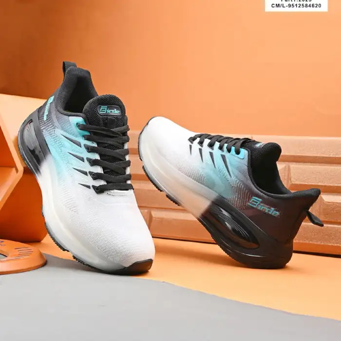 Birde Lace-up Knitting Lightweight Memory Foam Sports, Running, Walking & Gym Shoes For Men