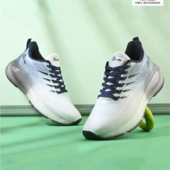 Birde Lace-up Knitting Lightweight Memory Foam Sports, Running, Walking & Gym Shoes For Men