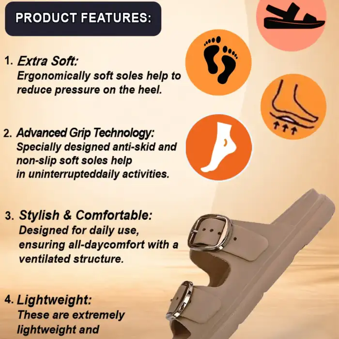 Birde Stylish Lightweight Slides Sandals For Women