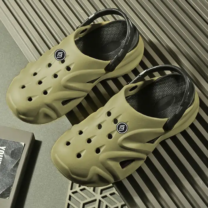 Birde Khaki Slip-On New Stylish Dailywear Casual Clogs Sandals For Men